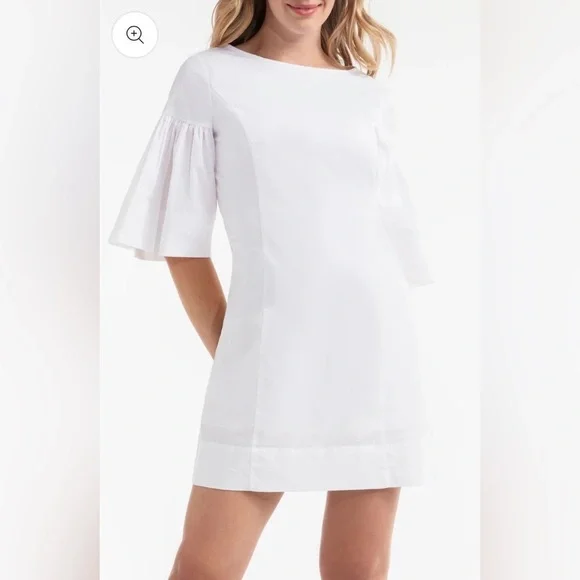NWT Hermoza – Magdalena Short Sleeve Mini Dress in White Size XS - Picture 8 of 10